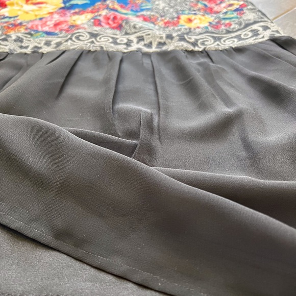 Mod Floral Blue Chiffon Bar III Mini Dress | XS - Picture 3 of 4